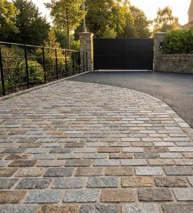 Design Patterns and Layout Options We Create with Granite Paving