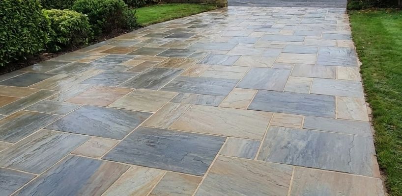 Each Installation Creates a Unique Natural Stone Driveway