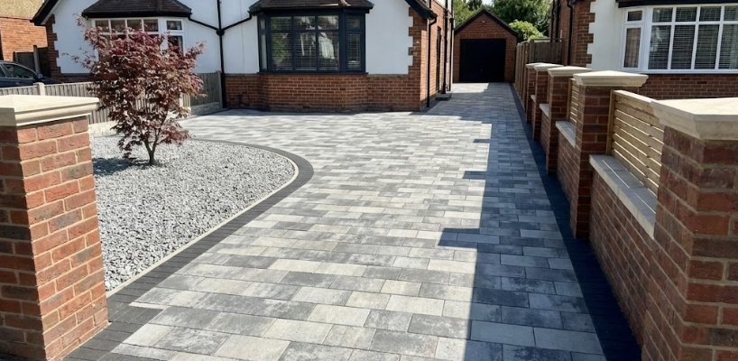 How Much Does A Block Driveway Cost in Meltham?