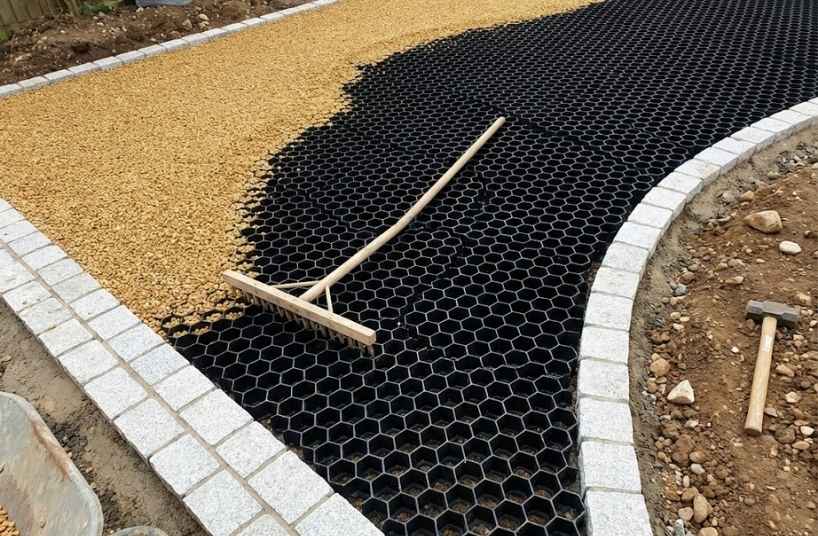 How our reinforced gravel driveways eliminate the common problems with traditional gravel