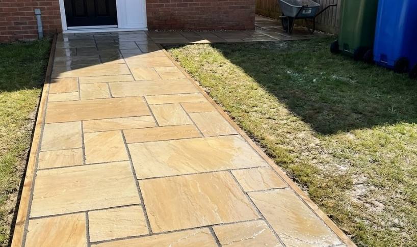 Indian Sandstone Path Design Options and Layout Patterns