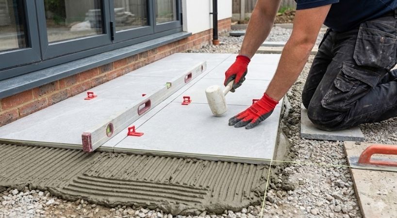 Porcelain Pathway Installation Service