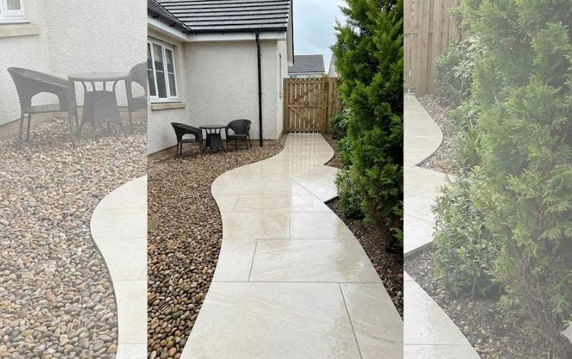 Why porcelain pathways significantly outperform natural stone for UK outdoor applications