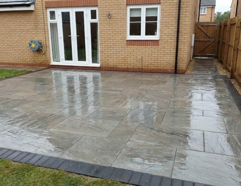 How Much Does A Professional Indian Sandstone Patio Installation Cost in Throckley?