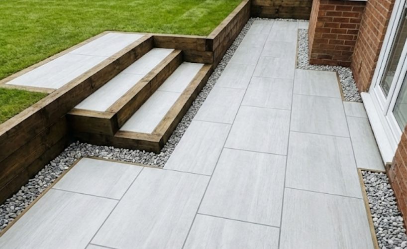 How Porcelain Patios Perform Throughout the UK Climate Including Frost and Heavy Rain