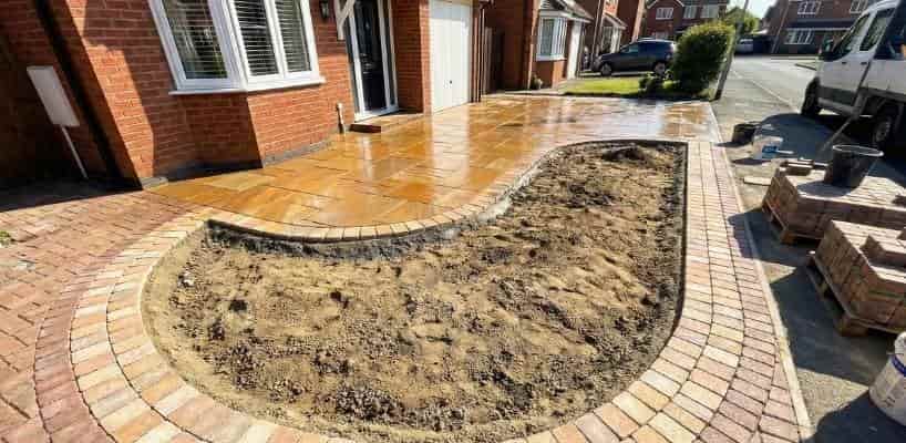 Indian Sandstone Driveways in South Kirkby